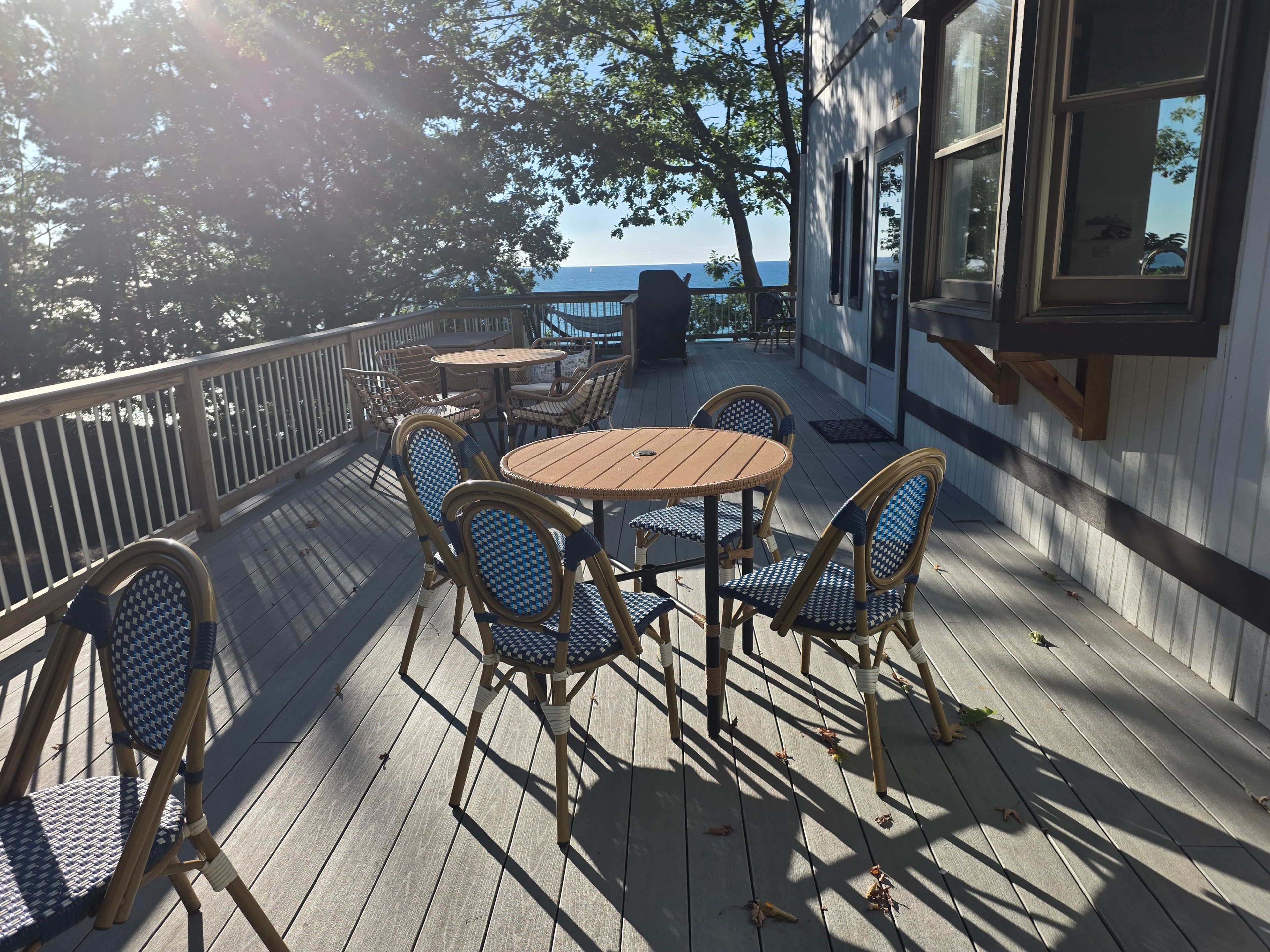Deck dining area